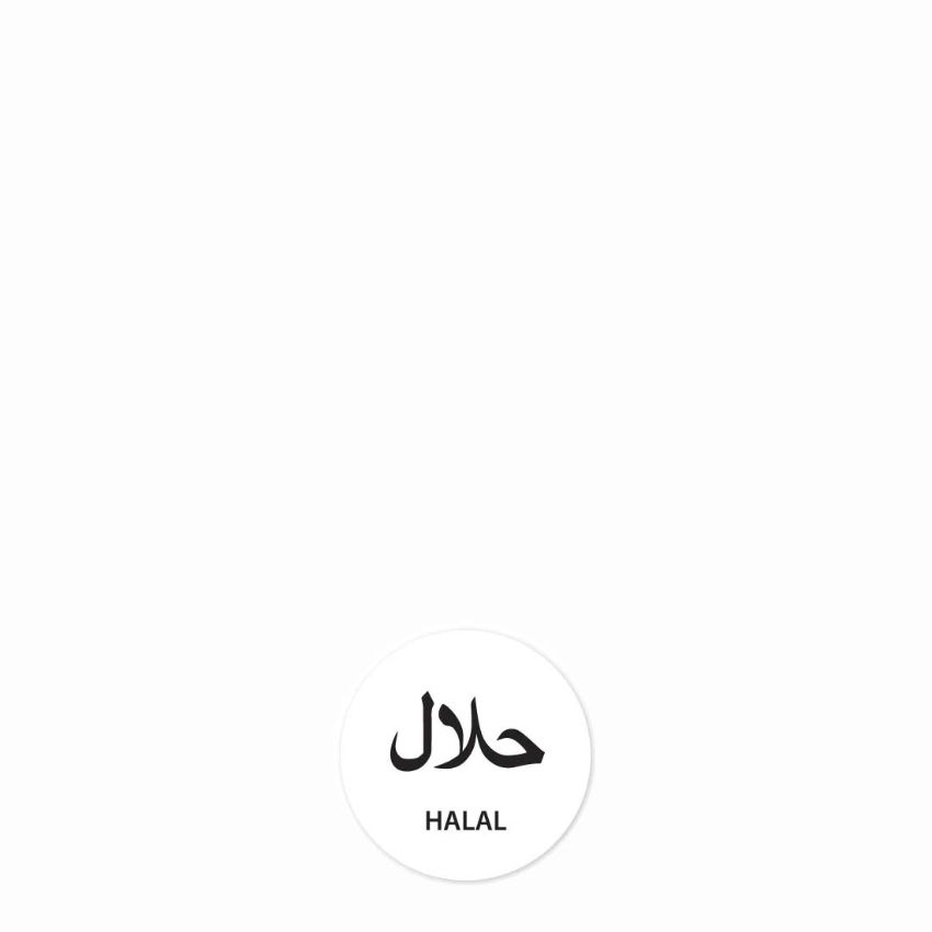 LABEL HALAL 25mm REMOVABLE  1x1000