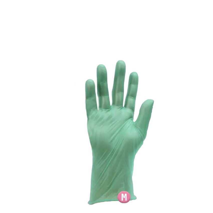GREEN VINYL GLOVE POWDER FREE (medium) 1x100 (packet)