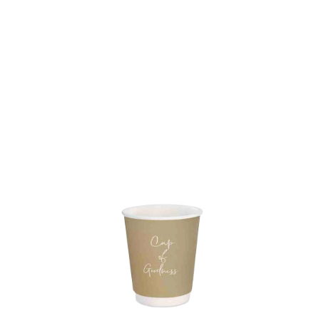 8oz OATMEAL SIGNATURE SMOOTH DOUBLE WALL HOT CUP 1x500