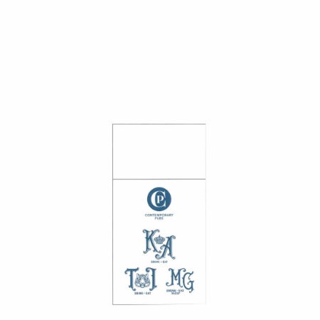CONTEMPORARY PUBS POP IN TABLIN 8 FOLD WHITE 1x500