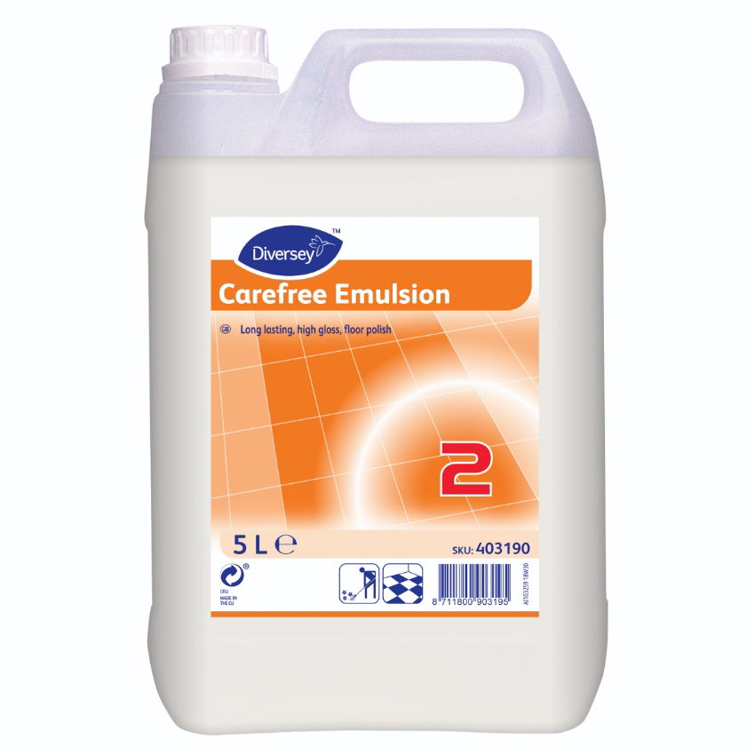 CAREFREE EMULSION FLOOR POLISH 1x2x5ltr