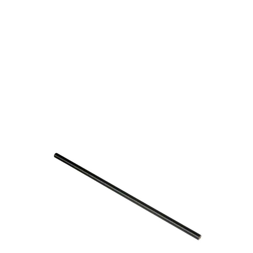 PAPER STRAW 8inch BLACK   24x250 (CASE)