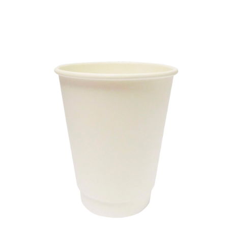 12oz WHITE MATT DOUBLE WALL HOT CUP   1x500