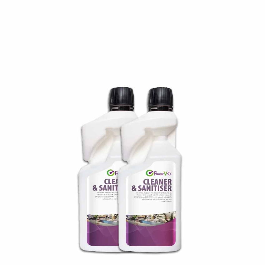 POWERVATE CLEANER & SANITISER   2x1ltr