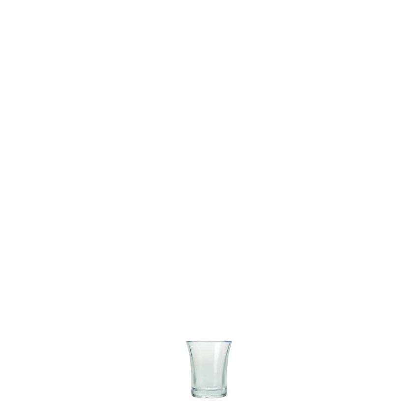 SHOT GLASS CE 25ml PLASTIC CLEAR 1x100