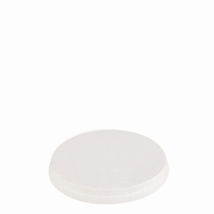 8/9oz DOMED SIP-THRU WHITE PAPER LID (80mm)   1x1000