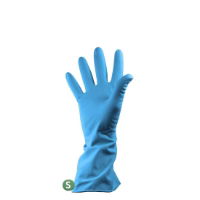 RUBBER GLOVE BLUE (small)   12x12   (case)