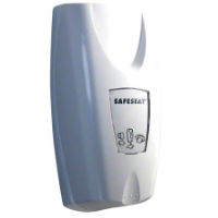 VECTAIR SAFESEAT SANITISER DISPENSER WHITE SINGLE