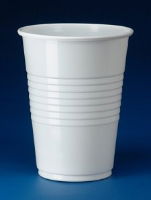 7oz WHITE PLASTIC NON-VEND CUP 1x2000