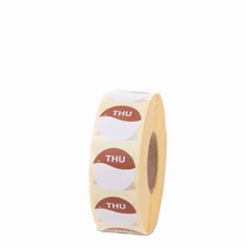 LABEL THURSDAY 19mm ROUND PERMANENT 1x1000
