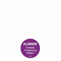 LABEL ALLERGEN CEREAL GLUTEN 25mm CIRCLE REMOVABLE 1x1000