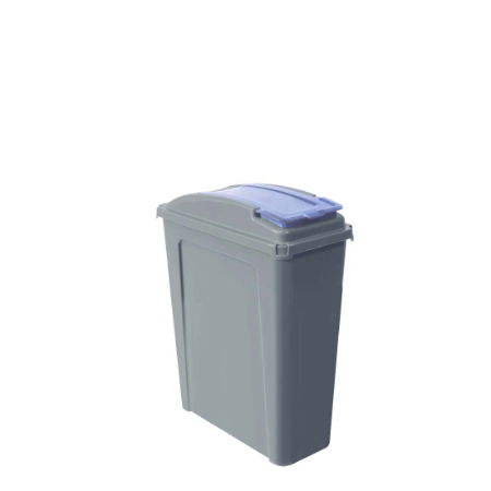 ECO WASTE BLUE LID RECYCLING BIN 25ltr SINGLE