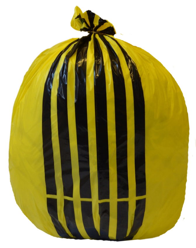 TIGER STRIPE CHEM WASTE SACK 17ltr 220 x 430 x 660 1x1000