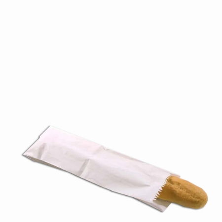 BAG PAPER WHITE SCOTCHBAN BAGUETTE 4x6x14 inches 1x500