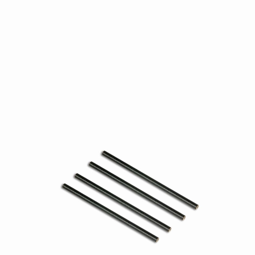 PAPER SIP-STRAW BLACK 4.7 120mm  1x250