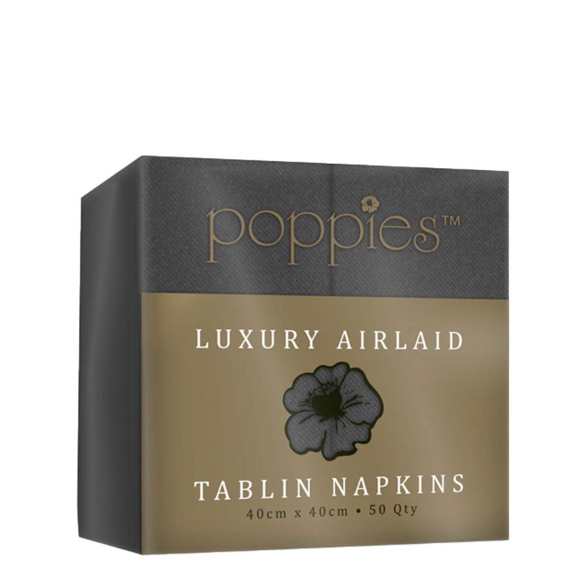 40cm SLATE GREY 8-FOLD TABLIN NAPKIN   1x500